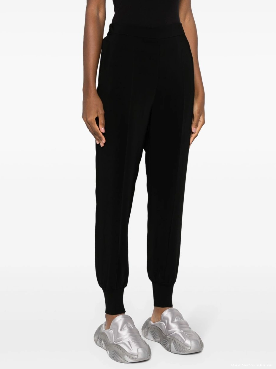 Affordable pants track slim-cut McCartney elasticated Women Stella 0419
